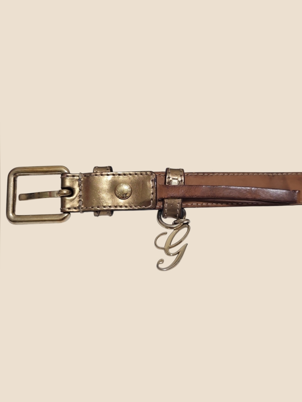 Vintage Gucci GG Supreme Monogram Charm Belt - Picture 3 of 9